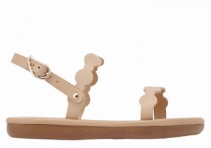 Beige Kids' Ancient Greek Sandals Little Orion Soft Flat Sandals | LQR8541BJ