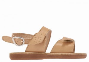 Beige Kids' Ancient Greek Sandals Little Iliada Soft Casual Sandals | KTI6096AK