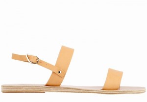 Beige Women Ancient Greek Sandals Clio Back-Strap Sandals | JKC5513XI