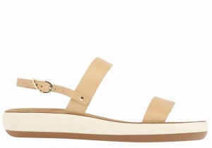 Beige Women Ancient Greek Sandals Clio Comfort Casual Sandals | LJV4111AC