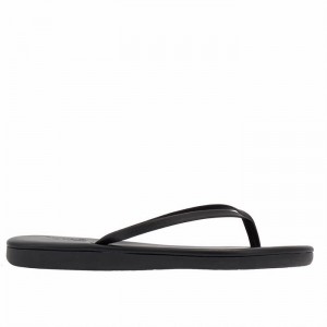 Black Women Ancient Greek Sandals Saionara Flip Flops | KKW6875GX