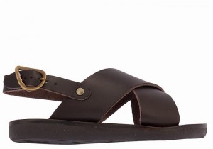 Chocolate Kids' Ancient Greek Sandals Little Maria Soft Casual Sandals | VVG5249HU