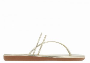 Gold White Women Ancient Greek Sandals E Flip Flops | KSS5151RS