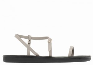 Grey Brown Women Ancient Greek Sandals Niove Back-Strap Sandals | XNR1068PE