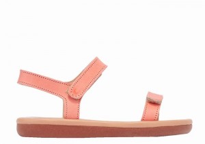 Pink Kids' Ancient Greek Sandals Little Poros Soft Casual Sandals | DLB939NP