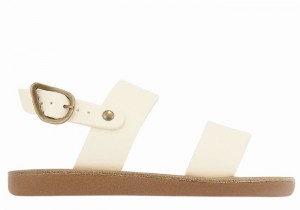 White Kids' Ancient Greek Sandals Little Clio Soft Casual Sandals | DNO1058TP