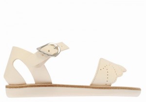 White Kids' Ancient Greek Sandals Little Andromeda Soft Casual Sandals | NWZ4032JM