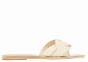 White Women Ancient Greek Sandals Arachne Slide Sandals | XNZ8052ET