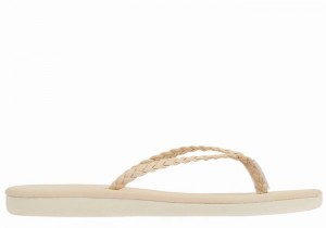 White Women Ancient Greek Sandals Plage Flip Flop Braided Sandals | NXX9999NF