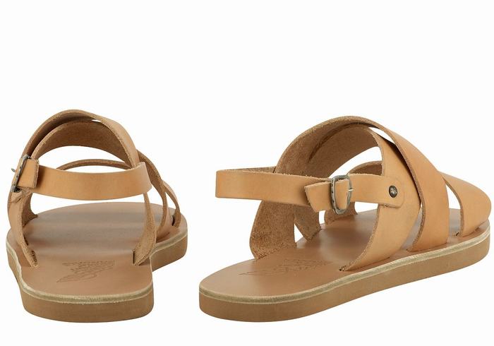 Beige Men Ancient Greek Sandals Miltos Casual Sandals | HBE4646II