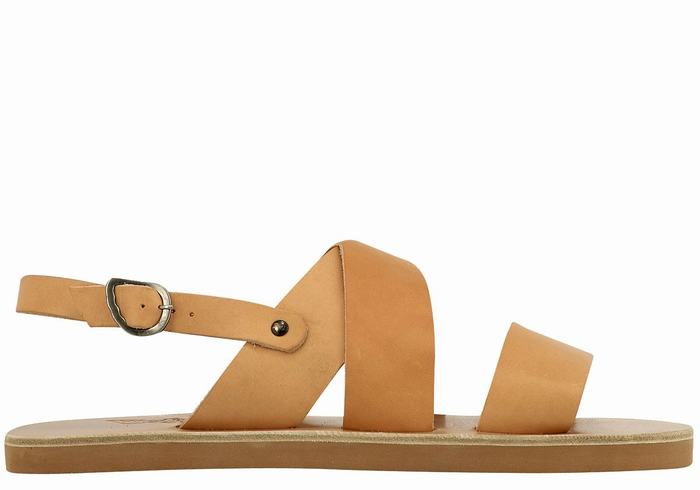 Beige Men Ancient Greek Sandals Miltos Casual Sandals | HBE4646II