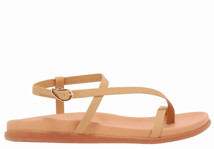 Beige Women Ancient Greek Sandals Aimilia Back-Strap Sandals | JXC8147XD