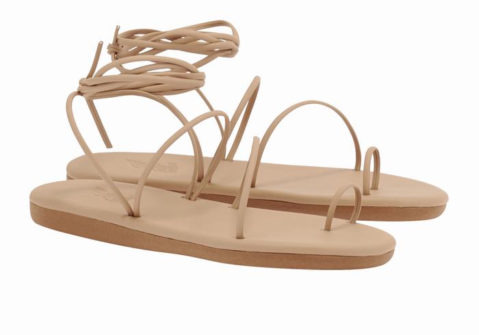 Beige Women Ancient Greek Sandals Du Toe-Post Sandals | XIZ4069CJ