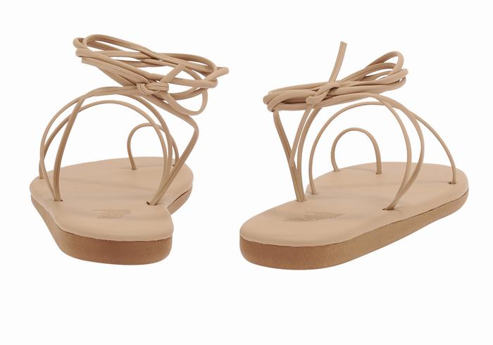 Beige Women Ancient Greek Sandals Du Toe-Post Sandals | XIZ4069CJ