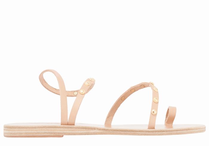 Beige Women Ancient Greek Sandals Eleftheria Bee Toe-Post Sandals | YDM1895AA