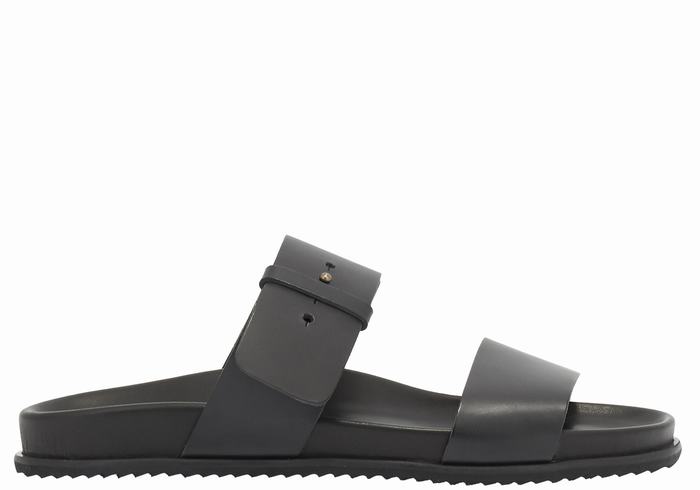 Black Men Ancient Greek Sandals Kimon Slide Sandals | JBD4135WE