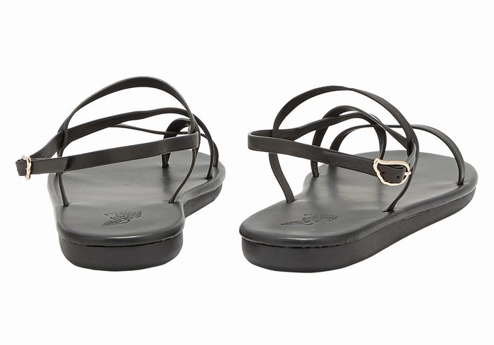 Black Women Ancient Greek Sandals Alethea Back-Strap Sandals | LWD5573QX