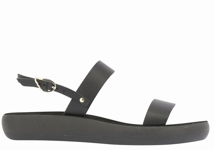 Black Women Ancient Greek Sandals Clio Comfort Casual Sandals | JOV7329WC