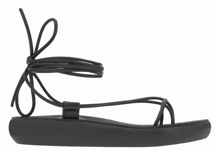 Black Women Ancient Greek Sandals Diakopes Comfort Gladiator Sandals | CUP520CU