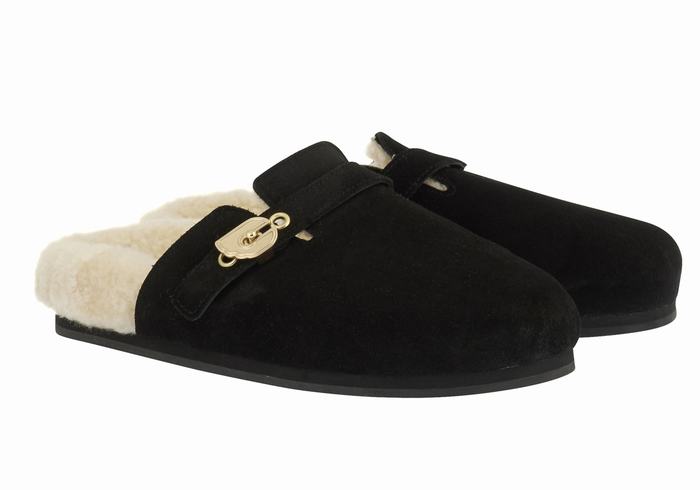 Black Women Ancient Greek Sandals Vasilitsa Slippers | UNZ2775HU