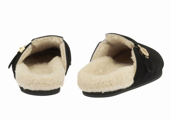 Black Women Ancient Greek Sandals Vasilitsa Slippers | UNZ2775HU