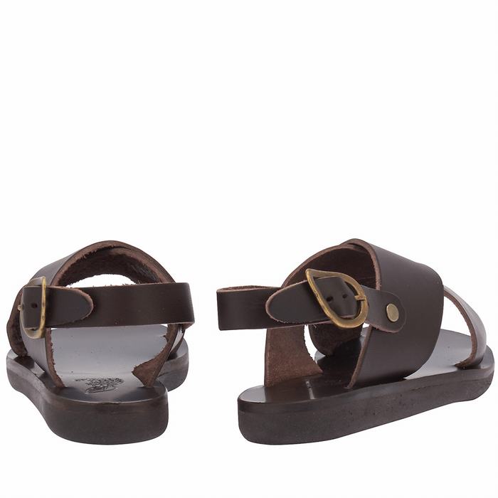 Chocolate Kids' Ancient Greek Sandals Little Maria Soft Casual Sandals | VVG5249HU