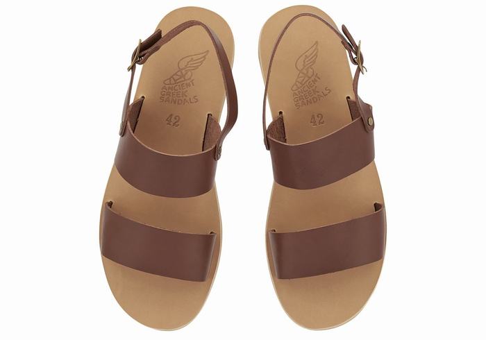 Coffee Men Ancient Greek Sandals Dinatos Casual Sandals | CCQ6852AJ