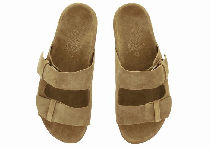 Green Men Ancient Greek Sandals Diogenis Slippers | ZWK7148GV