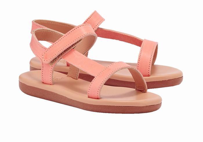 Pink Kids' Ancient Greek Sandals Little Iasonas Soft Casual Sandals | XNS7739QC