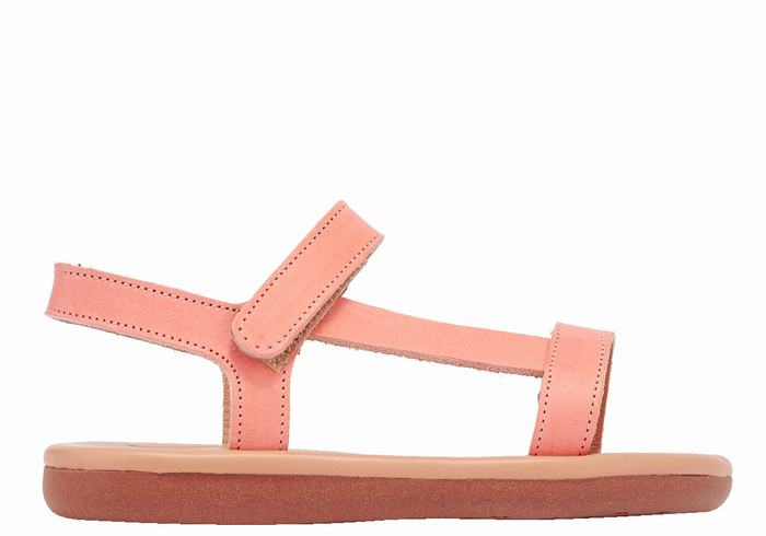 Pink Kids\' Ancient Greek Sandals Little Iasonas Soft Casual Sandals | XNS7739QC