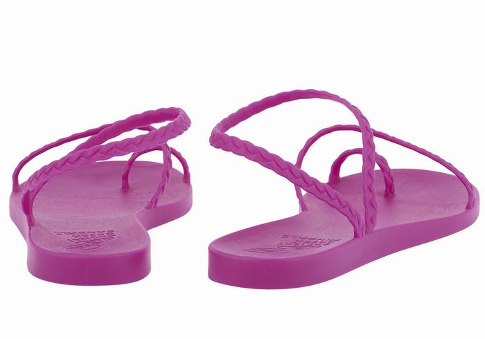 Purple Women Ancient Greek Sandals Eleftheria Braided Sandals | TUX2094QH