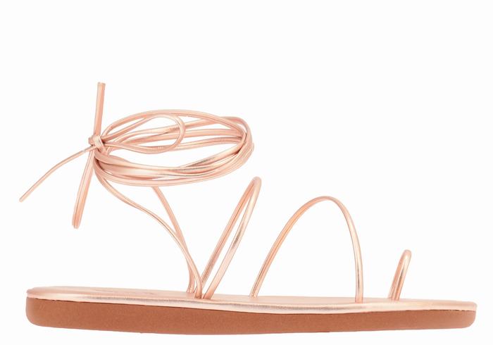 Rose Gold Women Ancient Greek Sandals Du Toe-Post Sandals | TNF8472AG