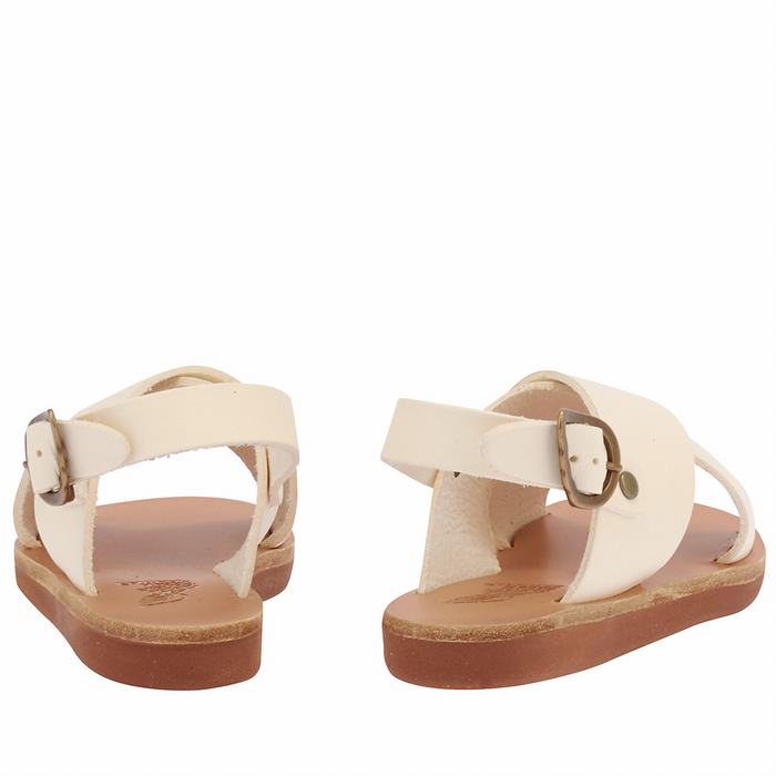 White Kids' Ancient Greek Sandals Little Maria Soft Casual Sandals | VAQ5173SC