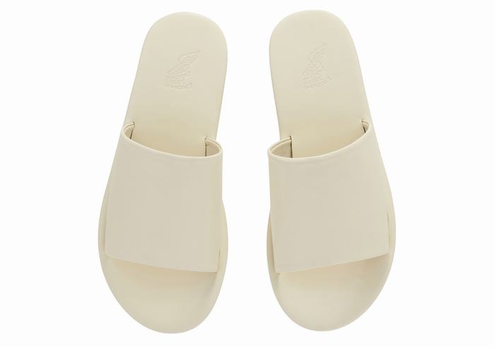 White Women Ancient Greek Sandals Cerastes Slide Sandals | PDD4836IH