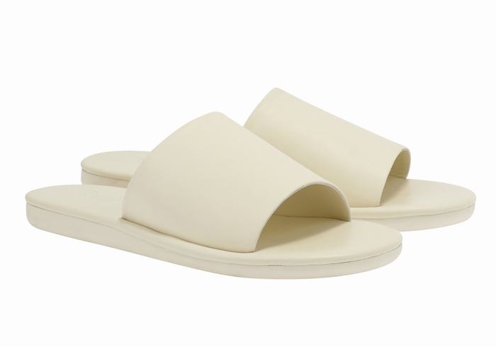 White Women Ancient Greek Sandals Cerastes Slide Sandals | PDD4836IH