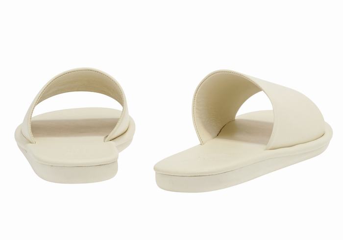 White Women Ancient Greek Sandals Cerastes Slide Sandals | PDD4836IH