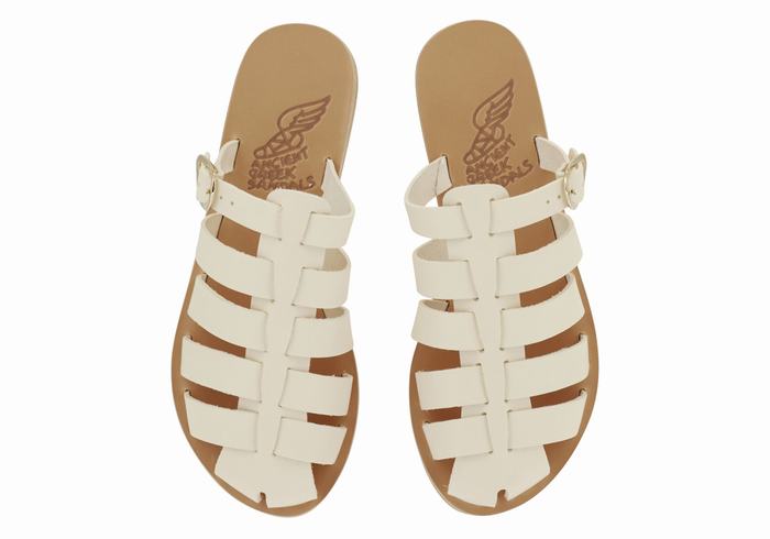 White Women Ancient Greek Sandals Cosmia Fisherman Sandals | BCX5859IC