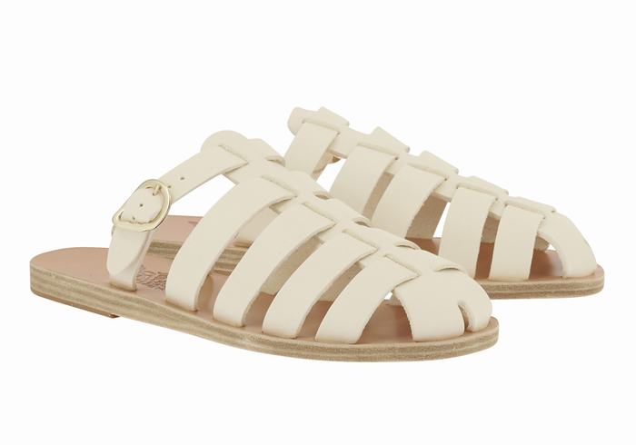 White Women Ancient Greek Sandals Cosmia Fisherman Sandals | BCX5859IC