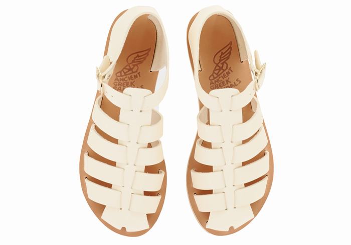 White Women Ancient Greek Sandals Homeria Fisherman Sandals | LAU935EU