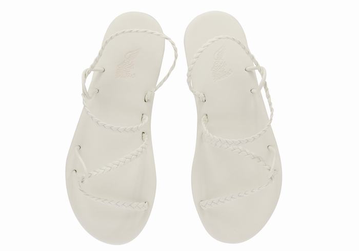 White Women Ancient Greek Sandals Maya Braided Sandals | YIQ235KR