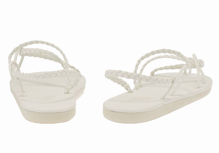 White Women Ancient Greek Sandals Maya Braided Sandals | YIQ235KR