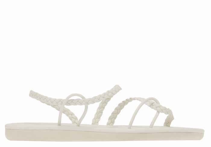 White Women Ancient Greek Sandals Maya Braided Sandals | YIQ235KR