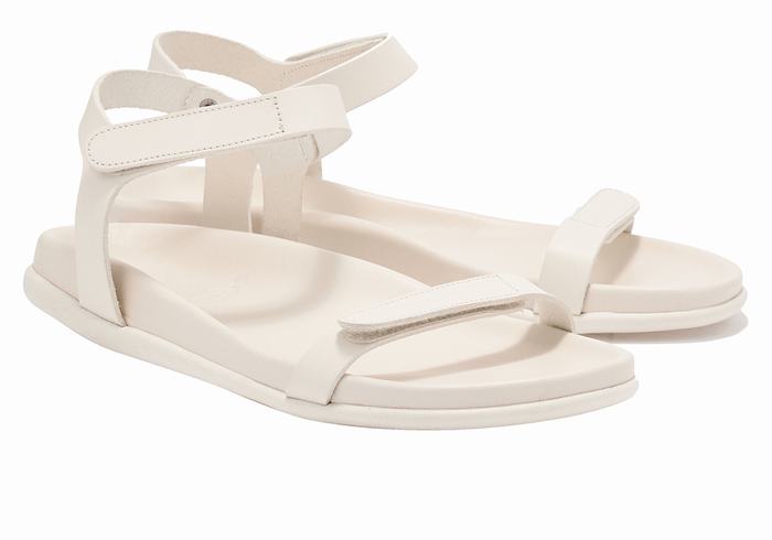 White Women Ancient Greek Sandals Poros Back-Strap Sandals | XFP6057OQ